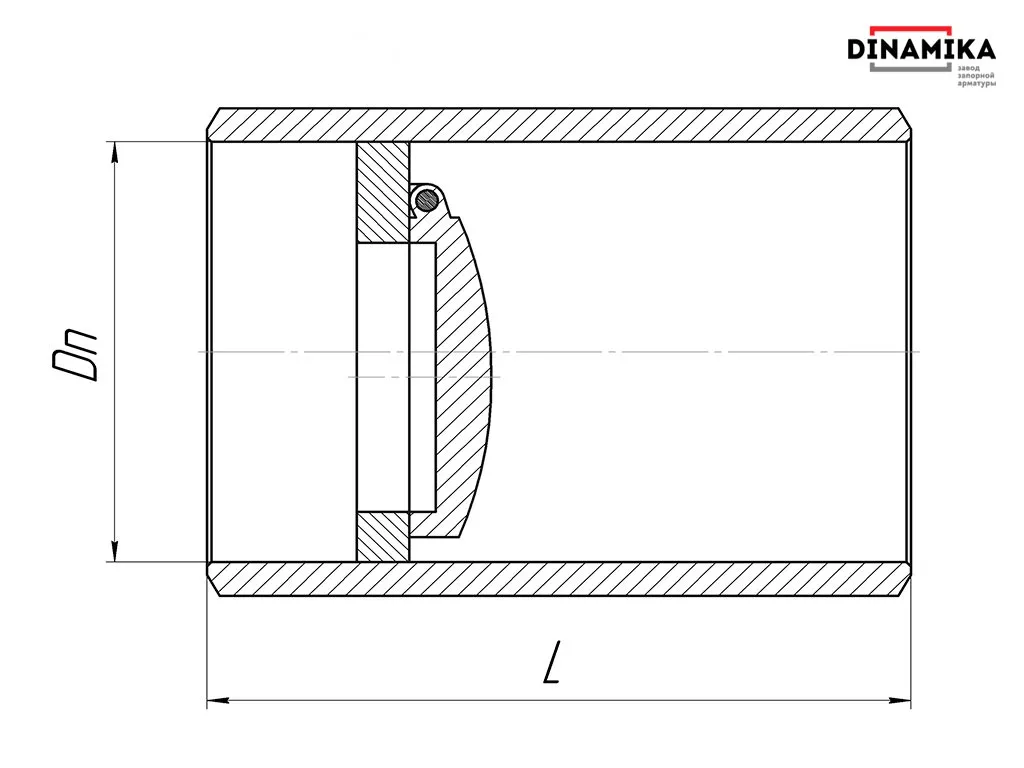 Обратный клапан 19с38нж Ду50 под приварку